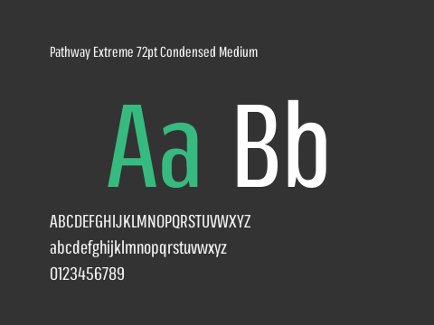 Pathway Extreme 72pt Condensed Medium