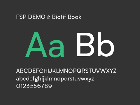 FSP DEMO - Biotif Book