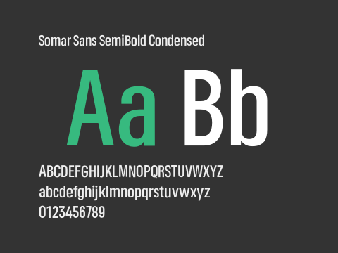 Somar Sans SemiBold Condensed