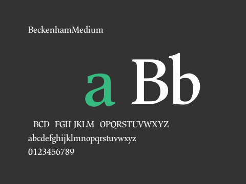 BeckenhamMedium