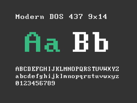 Modern DOS 437 9x14