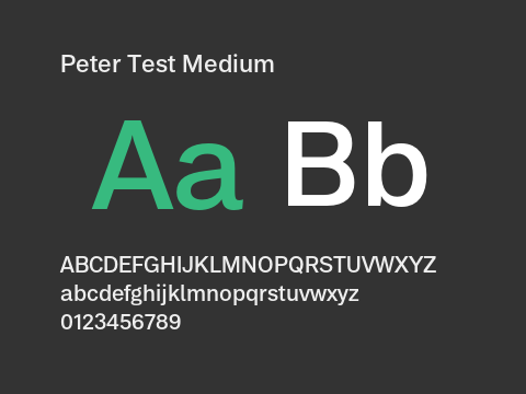 Peter Test Medium