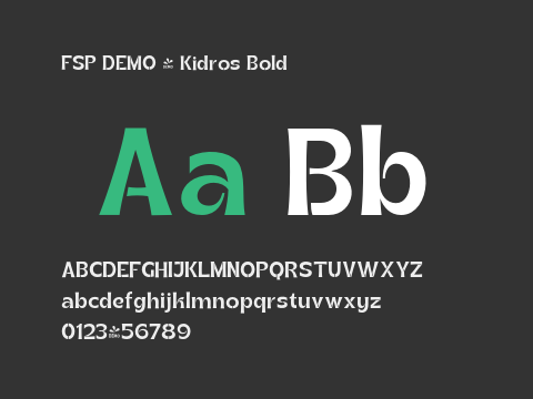 FSP DEMO - Kidros Bold