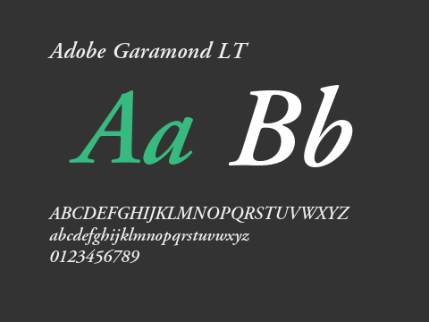 Adobe Garamond LT