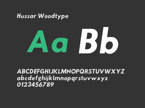 Hussar Woodtype