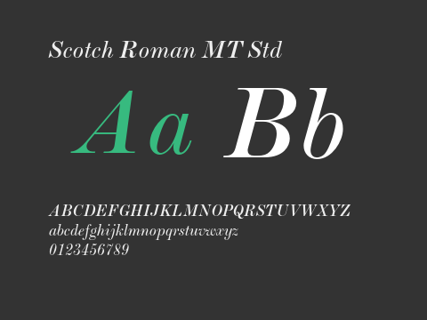 Scotch Roman MT Std