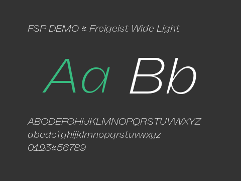 FSP DEMO - Freigeist Wide Light