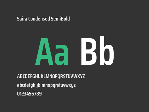 Saira Condensed SemiBold