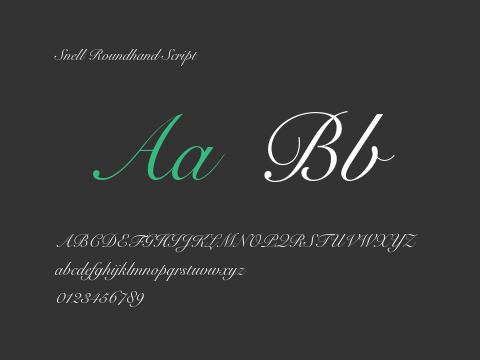 Snell Roundhand Script