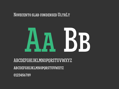 Novecento slab condensed UltrLt