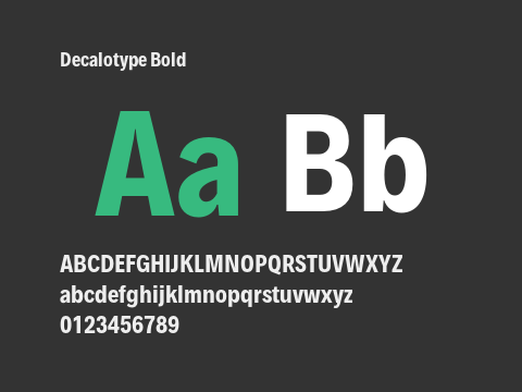 Decalotype Bold