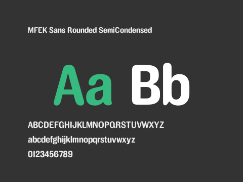 MFEK Sans Rounded SemiCondensed