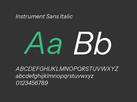 Instrument Sans Italic