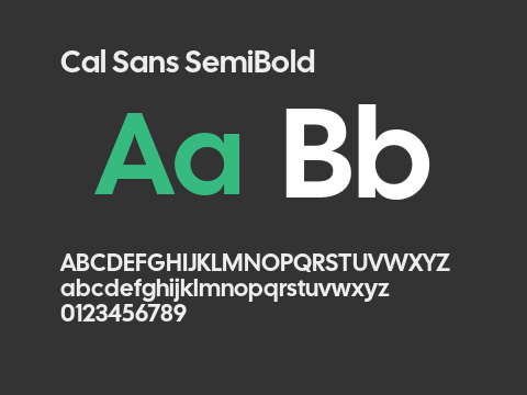 Cal Sans SemiBold