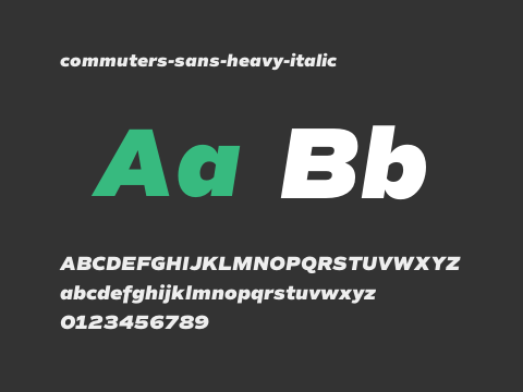 commuters-sans-heavy-italic