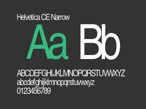 Helvetica CE Narrow