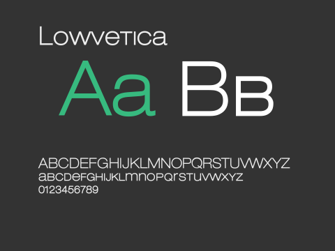 Lowvetica