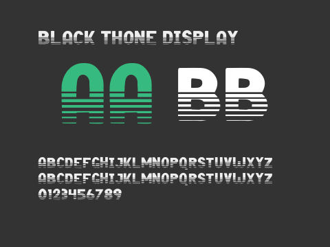 Black Thone Display