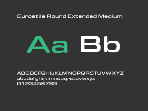 Eurostile Round Extended Medium