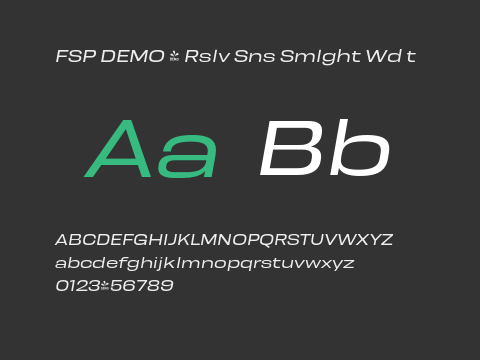 FSP DEMO - Rslv Sns Smlght Wd t