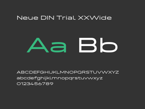 Neue DIN Trial XXWide