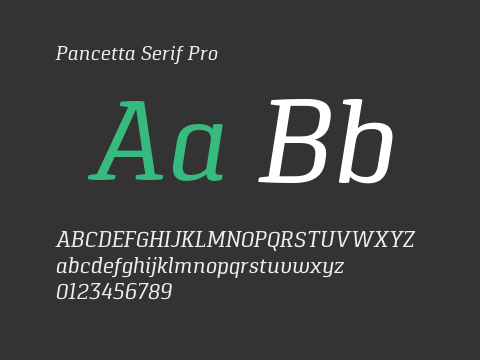 Pancetta Serif Pro