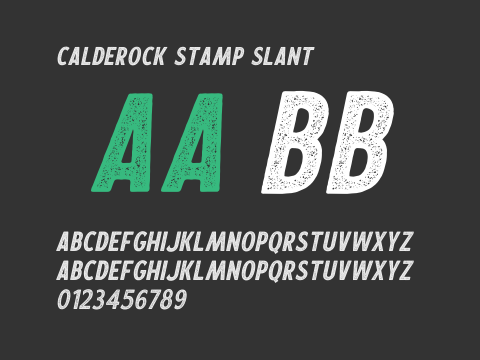 Calderock Stamp Slant