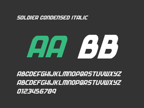 Soldier Condensed Italic