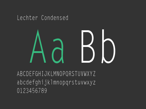 Lechter Condensed