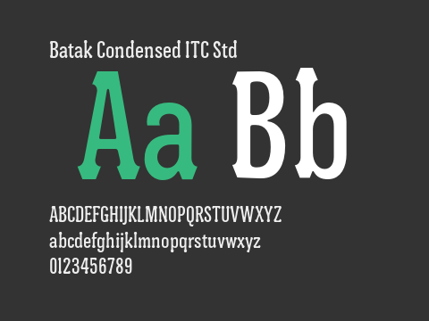 Batak Condensed ITC Std