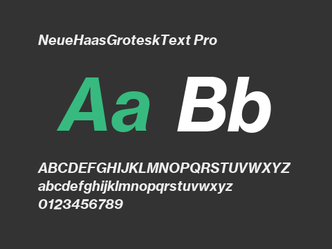 NeueHaasGroteskText Pro