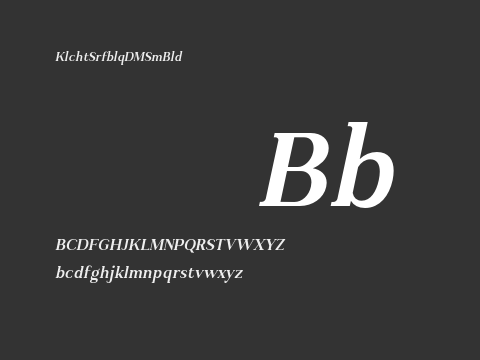 Kulachat Serif Oblique DEMO SemiBold