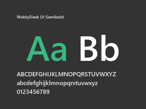 WeblySleek UI Semibold