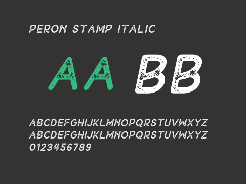 Peron Stamp Italic