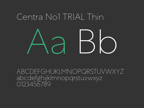Centra No1 TRIAL Thin