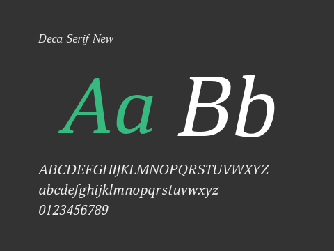 Deca Serif New