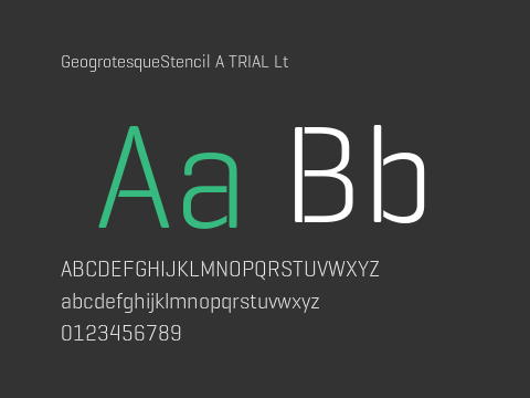 GeogrotesqueStencil A TRIAL Lt