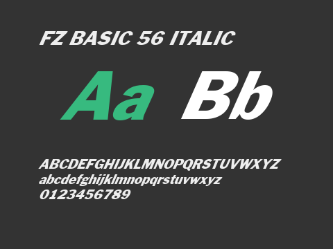 FZ BASIC 56 ITALIC