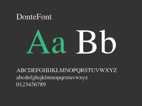 DonteFont