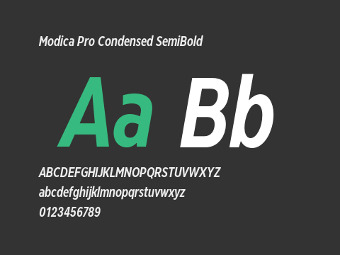 Modica Pro Condensed SemiBold