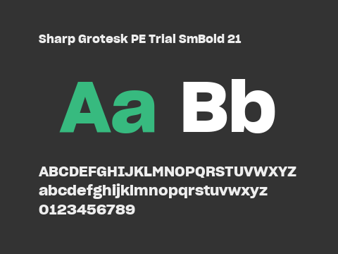 Sharp Grotesk PE Trial SmBold 21