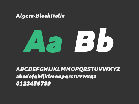 Algera-BlackItalic