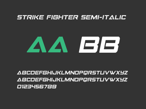 Strike Fighter Semi-Italic