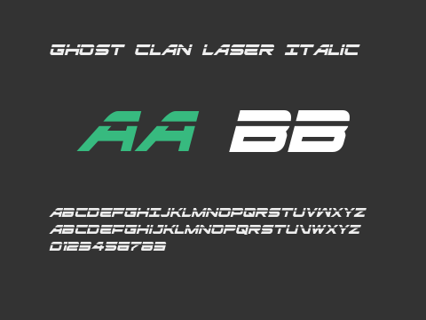 Ghost Clan Laser Italic