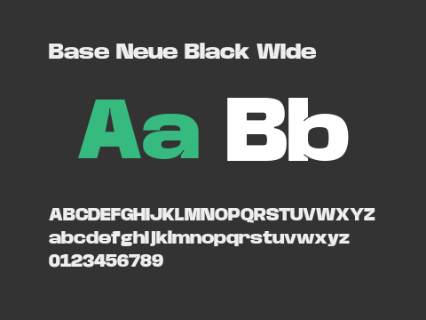 Base Neue Black Wide