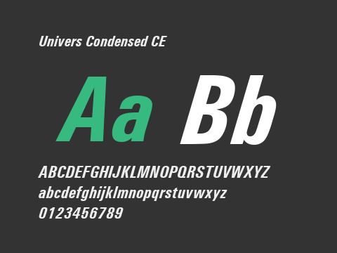 Univers Condensed CE