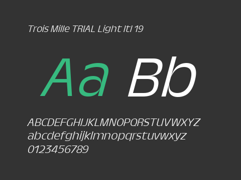 Trois Mille TRIAL Light Itl 19