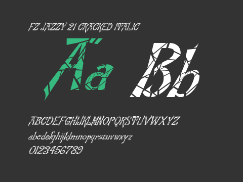 FZ JAZZY 21 CRACKED ITALIC