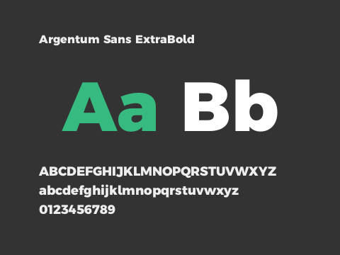 Argentum Sans ExtraBold