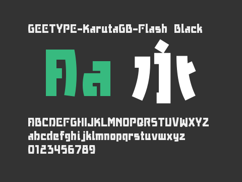 GEETYPE-KarutaGB-Flash Black